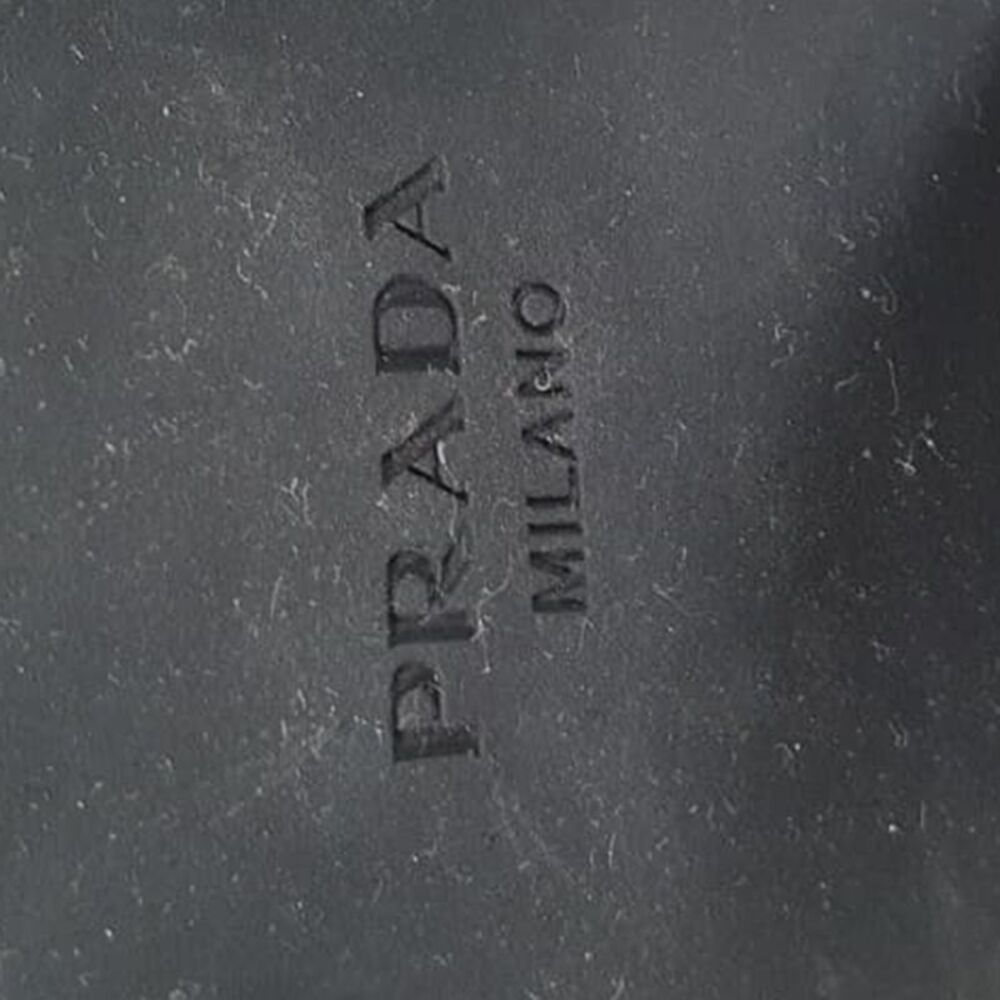 Prada Chocolate High-Heeled Loafers in Black Leather - Picture 12 of 12